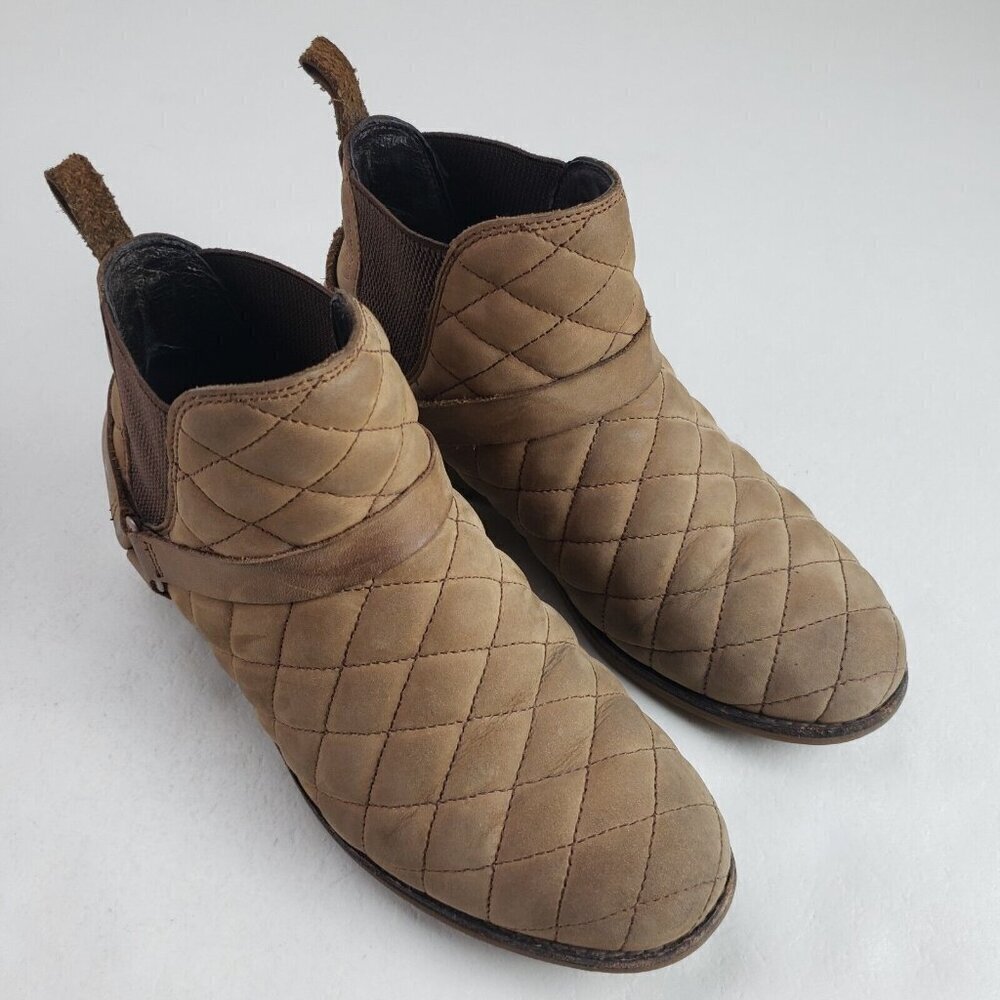 Teva de la Vina Dos Quilted Ankle Boot Womens 7.5 Brown Waterproof Leather